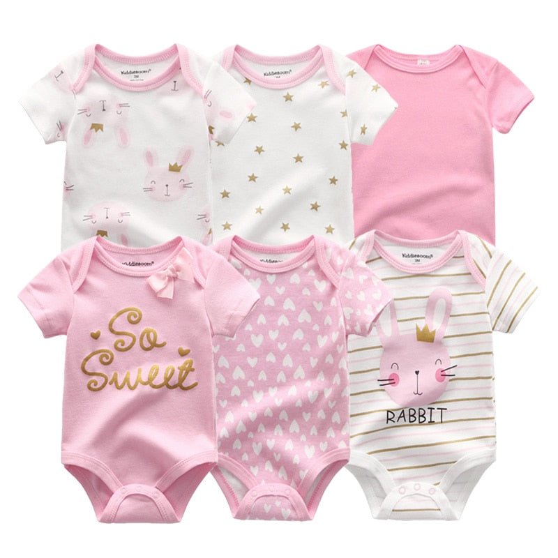 Set of 6 Baby Romper Set