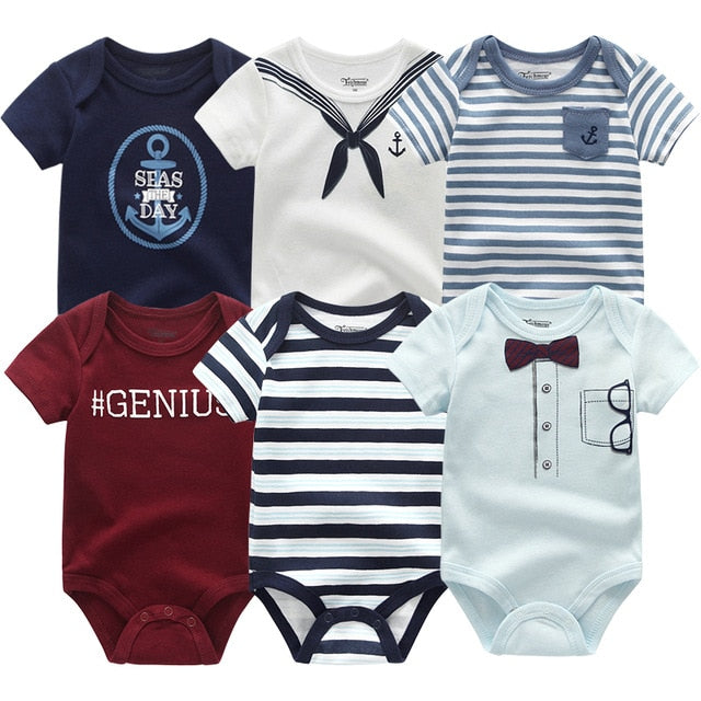 Set of 6 Baby Romper Set