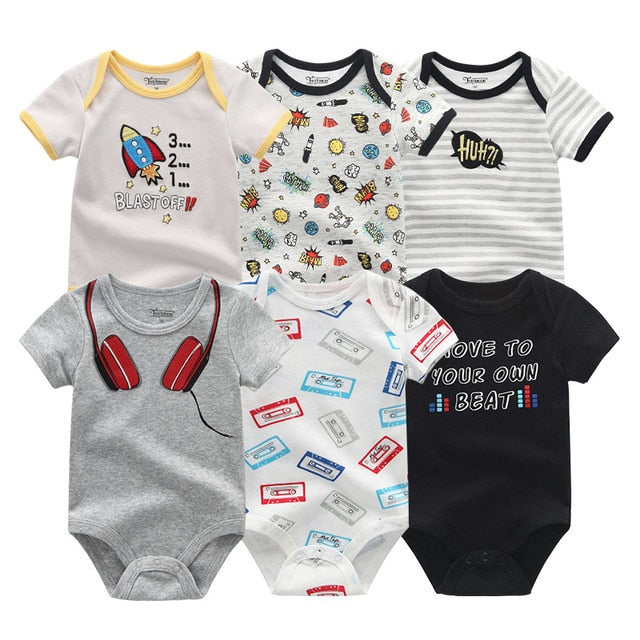 Set of 6 Baby Romper Set