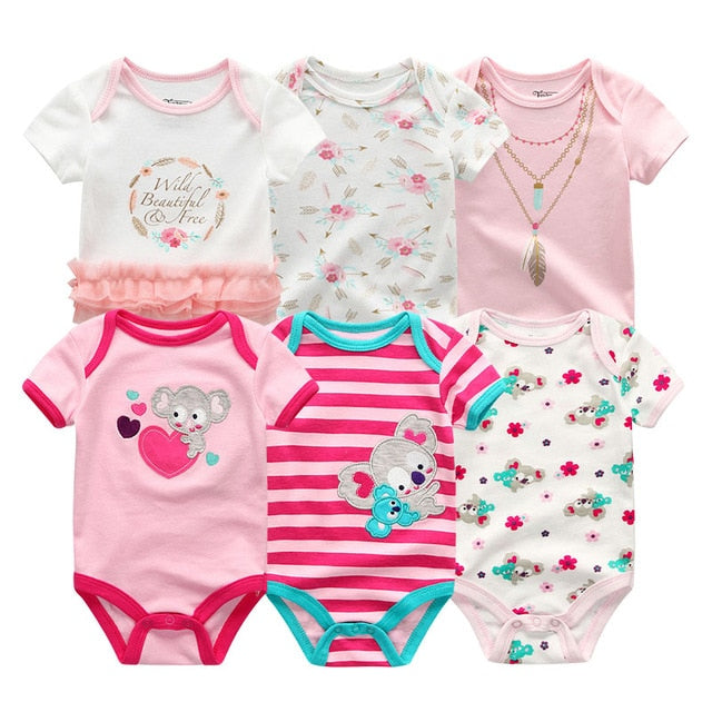 Set of 6 Baby Romper Set