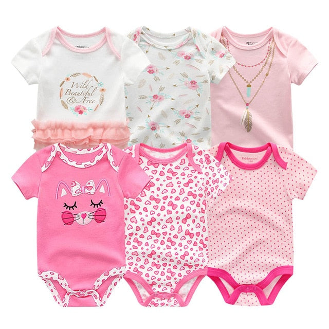 Set of 6 Baby Romper Set