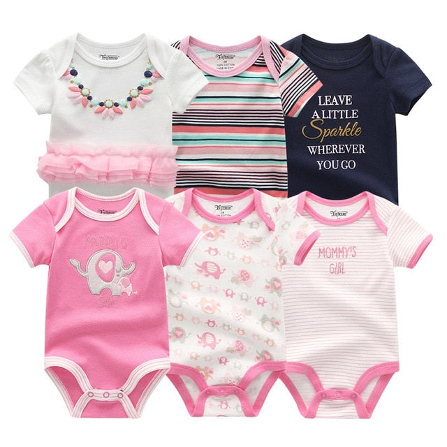 Set of 6 Baby Romper Set