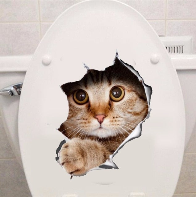 Realistic Cat Wall Sticker