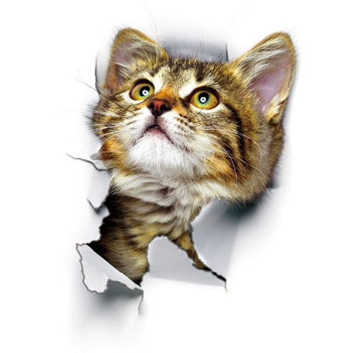 Realistic Cat Wall Sticker